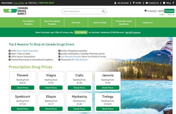 Canada Drugs Direct site