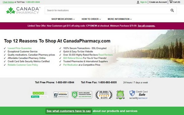 Canadian Pharmacy website