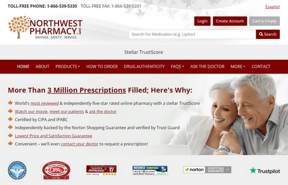 Northwest Pharmacy website