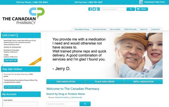 The Canadian Pharmacy site